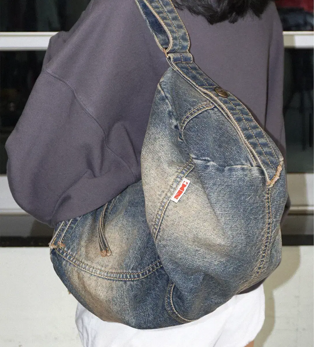 스컬프터 더플백 Washed Denim Duffle Bag